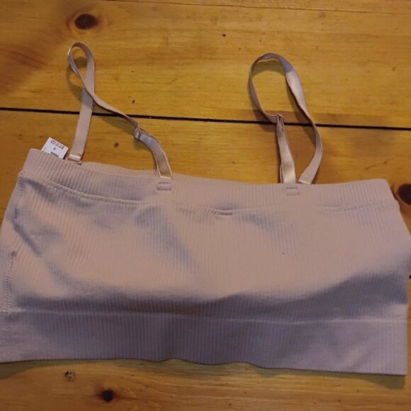 Torrid Women's 2 Plus Size Unlined Seamless Rib Bandeau Rose Dust New - Picture 6 of 6